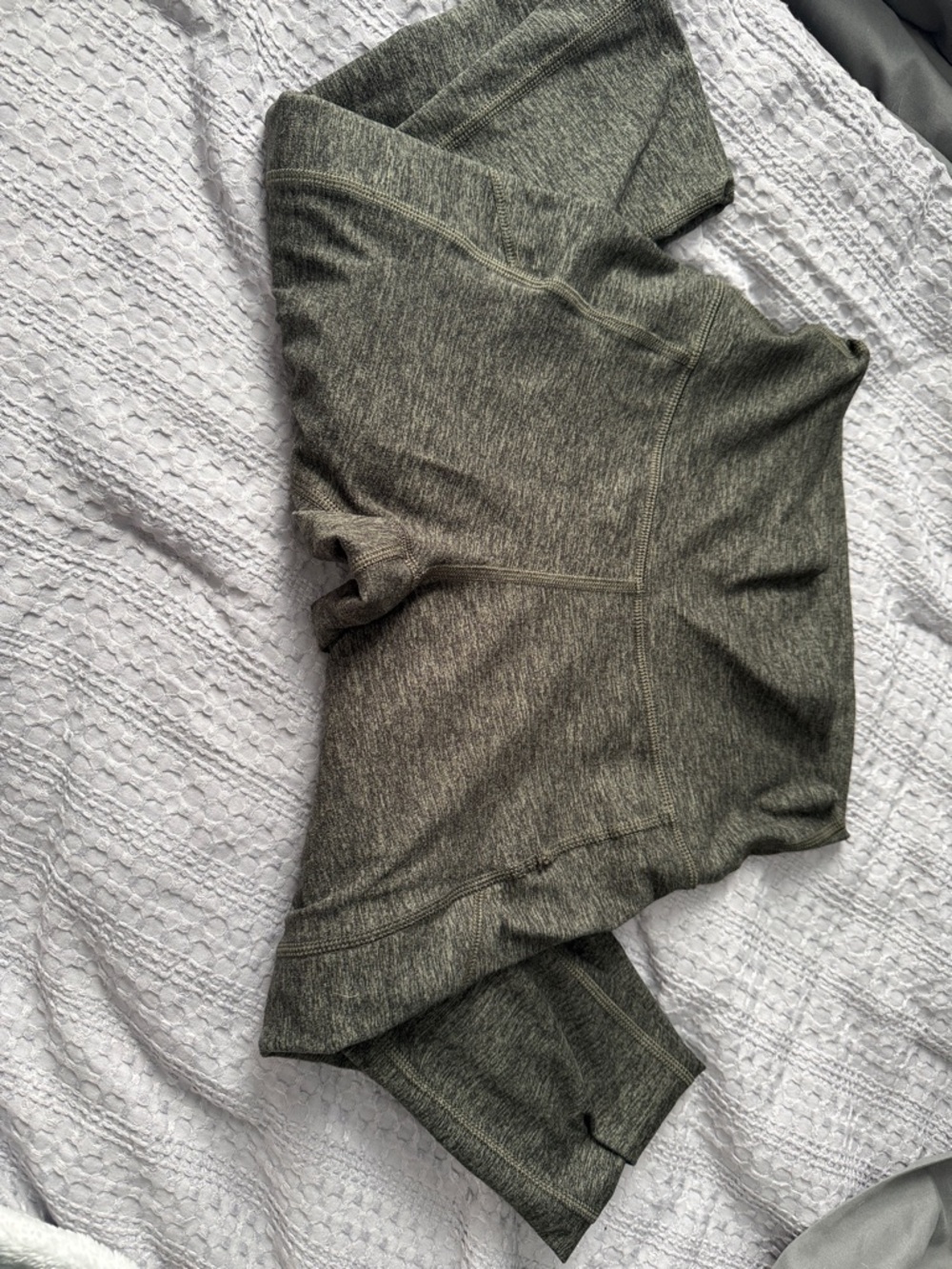 Aerie offline Heather Olive Green Athletic Leggings with pockets